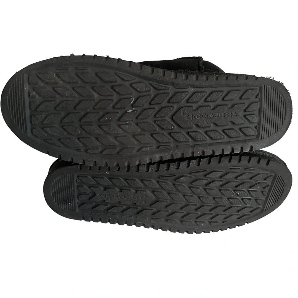 Koolaburra by Ugg Black Suede Faux Fur Lining 